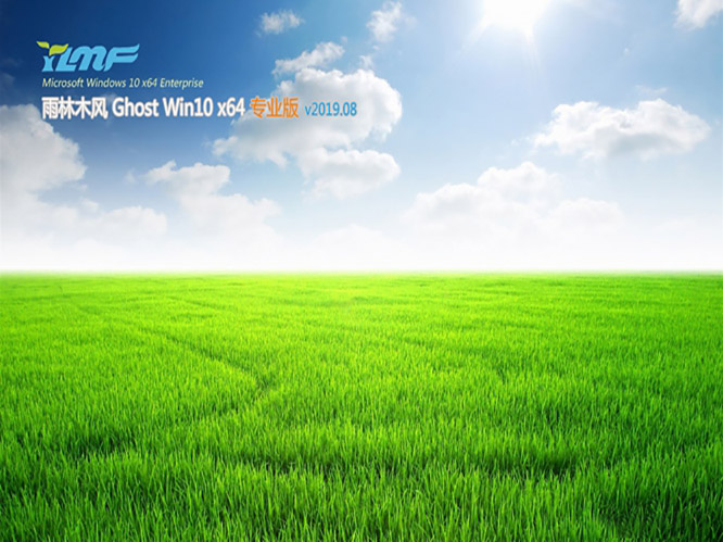 雨林木风Ghost Win10 64位 专业版v2019.08